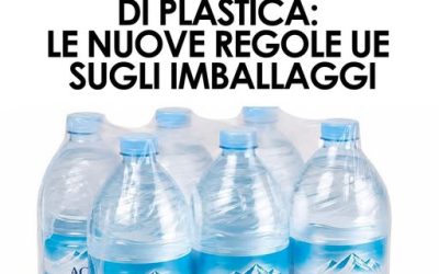 Dal 2030 l’UE vieta le confezioni multipack da sei bottiglie di plastica. Le nuove regole partono già da agosto 2026⬇️