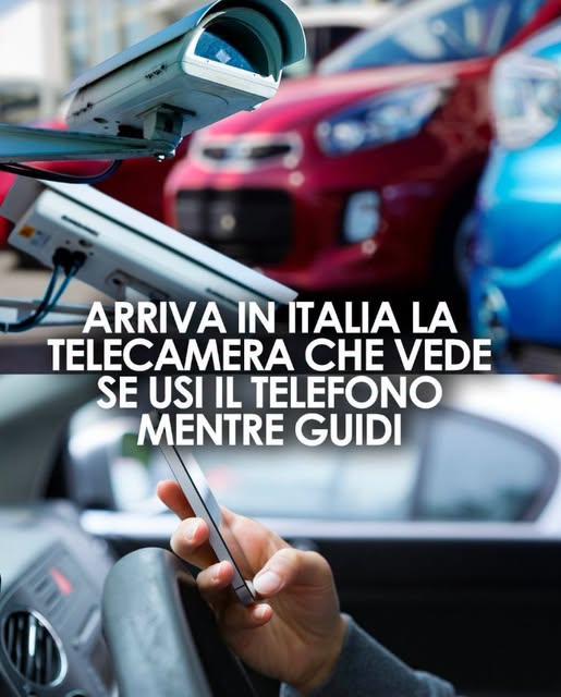 In Italia arriva la nuova telecamera in grado di rilevare l’uso del cellulare al volante. Dove si trova ⤵️