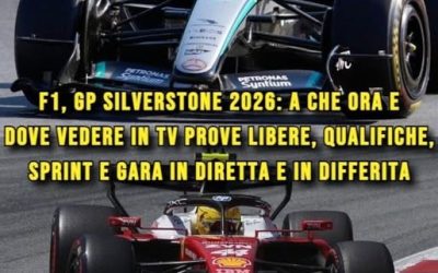 F1, GP Silverstone 2026: a che ora e dove vedere in tv prove libere, qualifiche, sprint e gara in diretta e in differita ⬇️⬇️