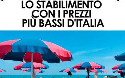 Lettino a 4 euro e ombrellone gratis: lo stabilimento più economico d’Italia⬇️
