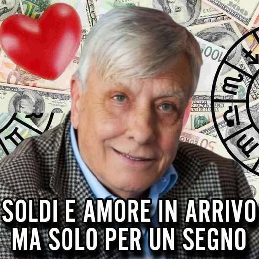 È proprio la tua giornata fortunata: si tratta del segno de…Altro…