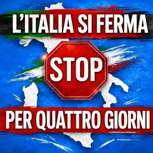 🛑 L’Italia intera si ferma per 4 giorni: non sarà possibile and…Altro…