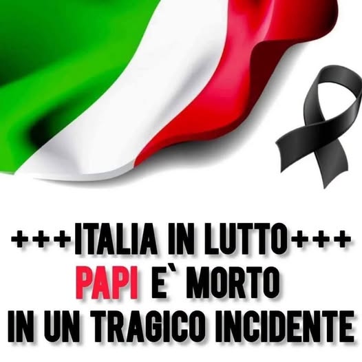 ⚫️ Italia sotto choc, Papi è morto in un tragico incidente in…Altro…
