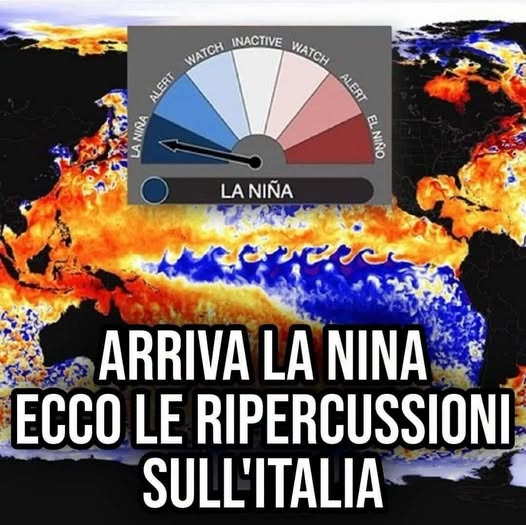 ⚠ Meteo, arriva La Nina: in Italia ci sarà il record di…Altro…