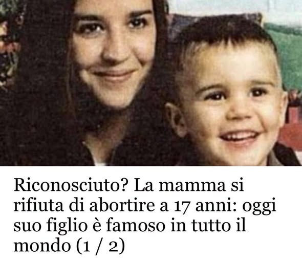 Si rifiuta di abortire a 17 anni: oggi suo figlio è famosissimo: si tratta di.. Altro…