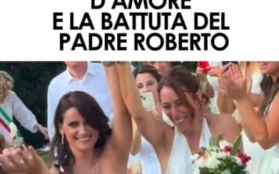Francesca Vecchioni ha sposato la compagna Sara dopo sei anni insieme. Alla cerimonia, celebrata da Monica Cirinnà, anche il padre Roberto Vecchioni con una dedica ironica sul matrimonio ⬇️