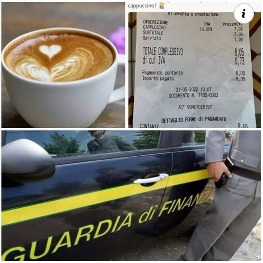 Cappuccino 8€. Turista chiama finanza. Il titolare: “Tirchio, mi hai…Altro…