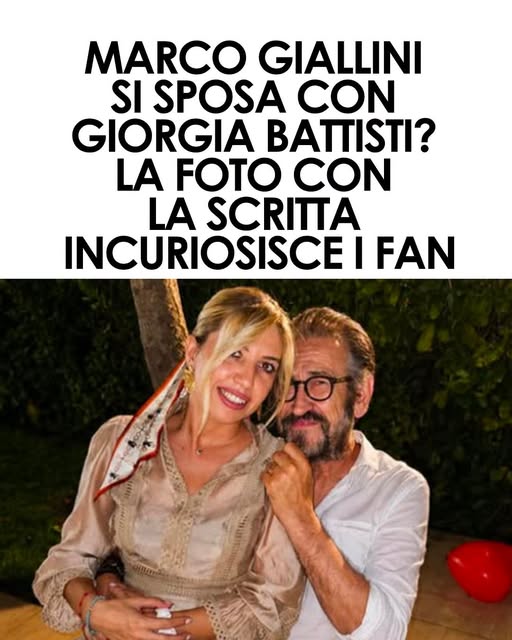 Marco Giallini e Giorgia Battisti potrebbero presto sposarsi? Una foto condivisa dalla compagna dell’attore ha acceso la curiosità dei fan ⬇️