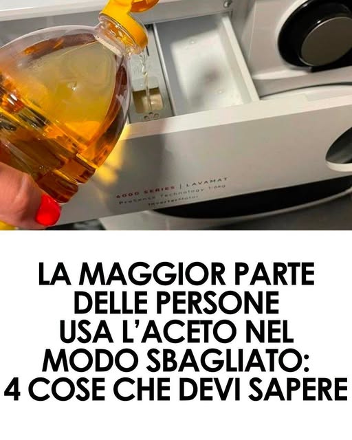 L’aceto è un nostro alleato per la nostra lavatrice, ma la maggior parte delle persone lo usa nel modo sbagliato. Come usarlo nel modo giusto