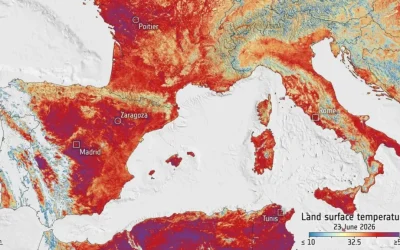 In Europa temperature al suolo di oltre 55 °C. ESA: “A Roma registrati 44 °C”. La mappa dei luoghi più caldi
