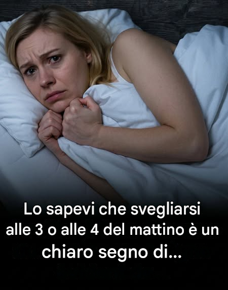 Lo sapevi che svegliarsi regolarmente alle 3 o alle 4 del mattino potrebbe essere il segnale di qualcosa di importante? Scopri di più 👇👇