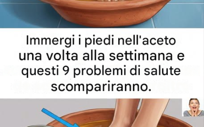 Questa semplice abitudine settimanale con l’aceto potrebbe migliorare il comfort dei tuoi piedi