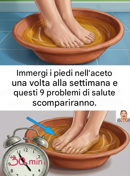 Questa semplice abitudine settimanale con l’aceto potrebbe migliorare il comfort dei tuoi piedi