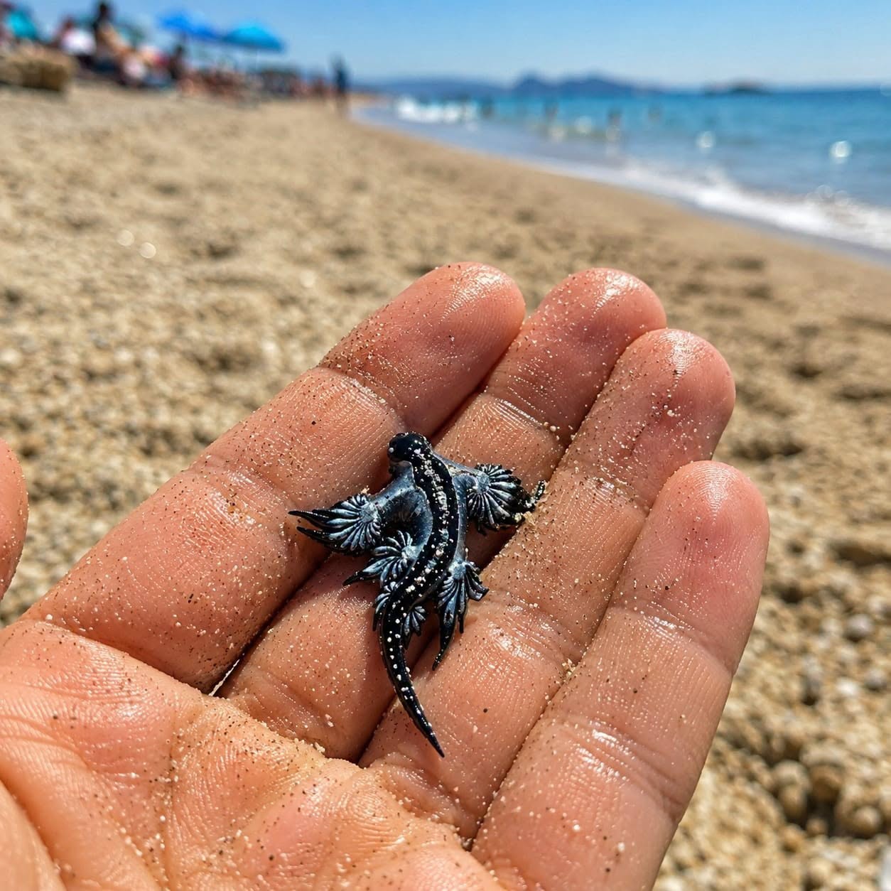 Spiagge chiuse, trovato drago blu in mare: la sua puntare è mo..Altro…
