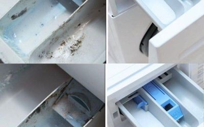 Un trucco intelligente per pulire il cassetto del detersivo.