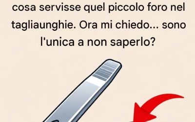 A cosa serve il piccolo foro rotondo sul tagliaunghie?