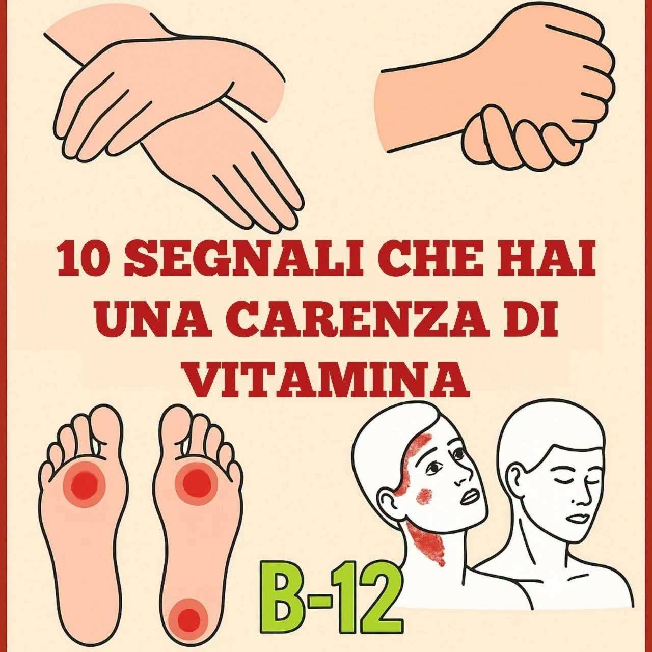 Vitamina B12, 10 segnali che indicano una carenza: attenzione alla numero 3 (1 / 2)