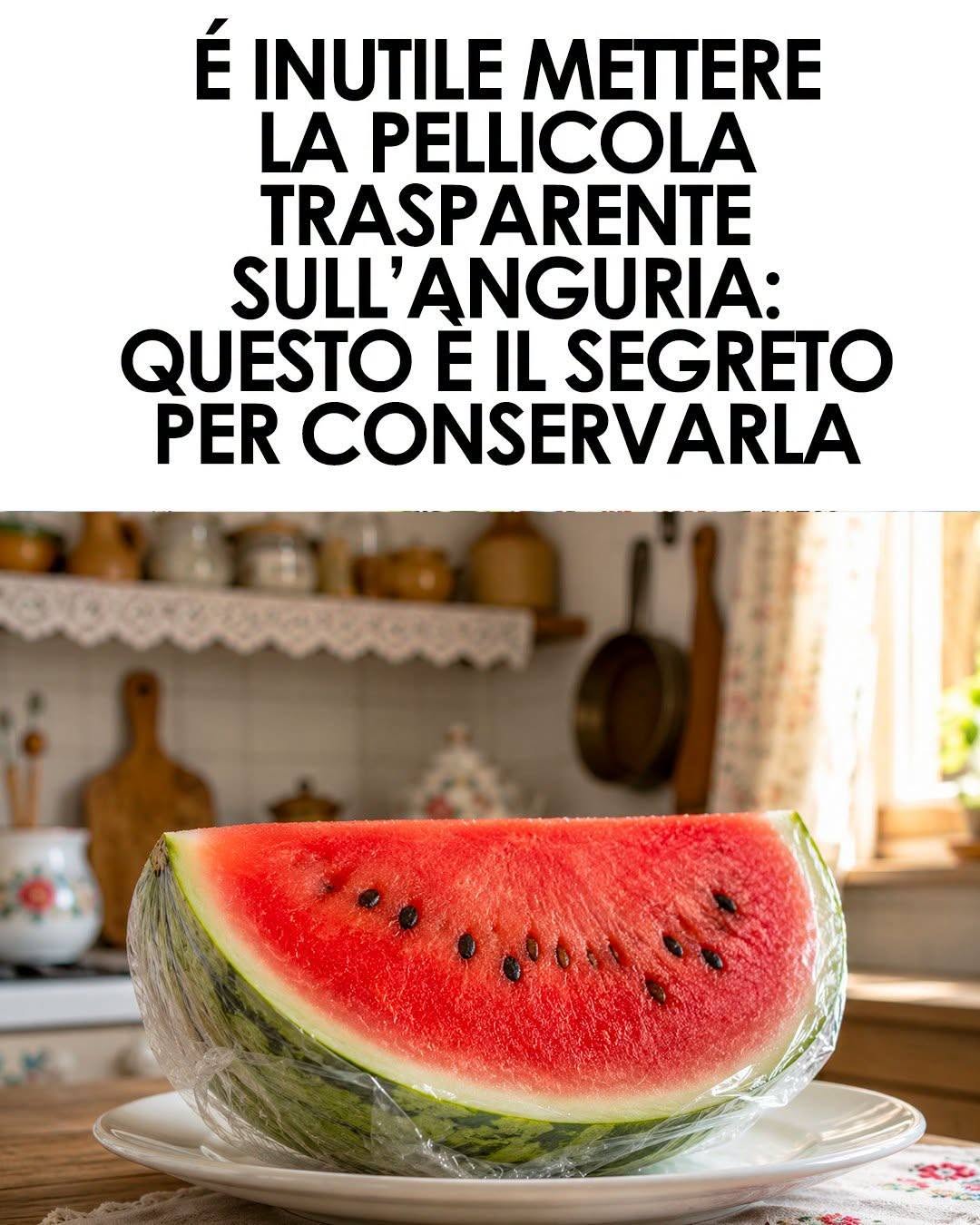 L’anguria si conserva così: lo sapevi?