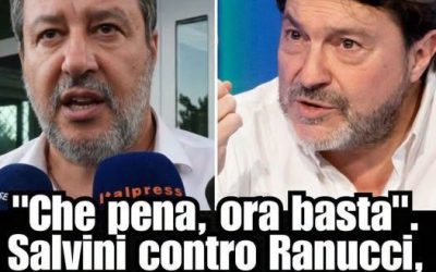 “Che pena, ora basta”. Salvini contro Ranucci, attacco totale…